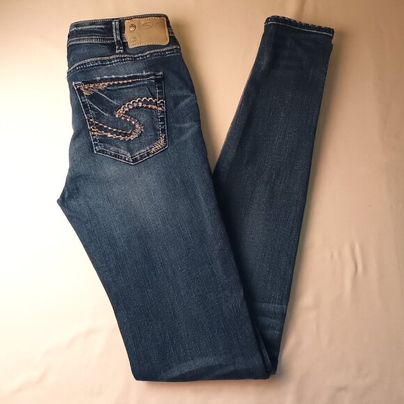 Silver Jeans Denim - Silver Jeans Co. denim Jeans Size 31/12 Suki Mid Rise Skinny Leg Medium Wash